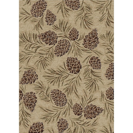 Sleep Ez 2 x 4 ft. American Destination Pine Grove Area Rug Antique SL3083106